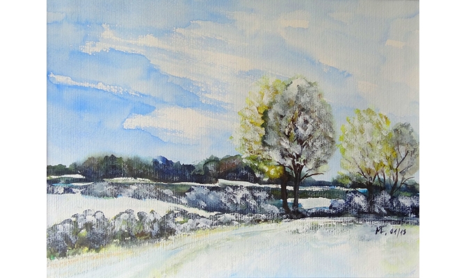 Winter auf dem Hochland