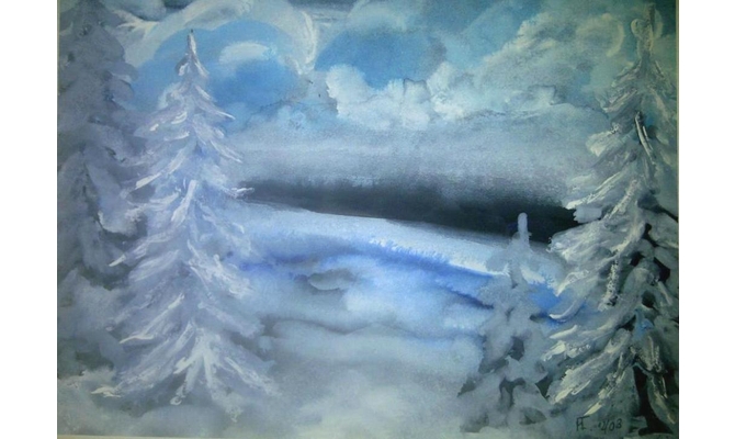 Winterabend in Buchholz