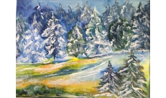 Sonne auf Schnee
