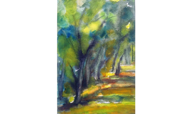 Waldweg in Buchholz