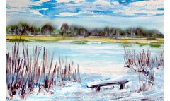 Winter am Teich