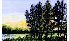 Großteich am Abend/Moritzburg